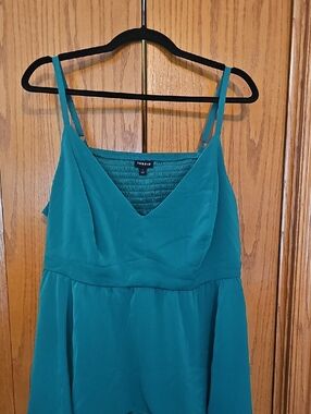 torrid Teal Sleeveless V-Neck Tank Top